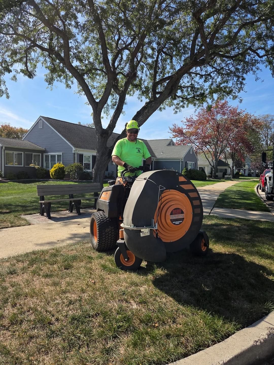 Post-service cleanup in Lawrence, NJ with an Ultra-High Velocity blower